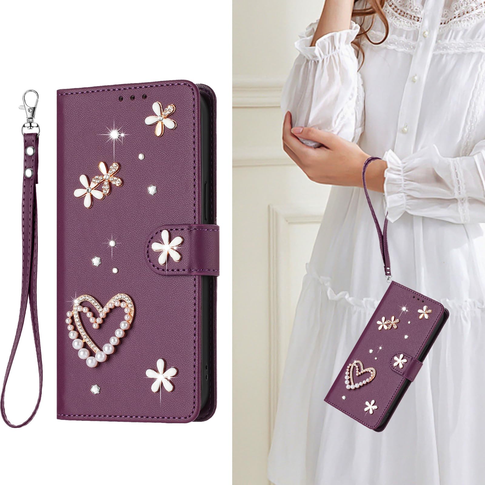 GOKEN Funda para Sony Xperia 10 IV, Leather Folio Carcasa con Billetera