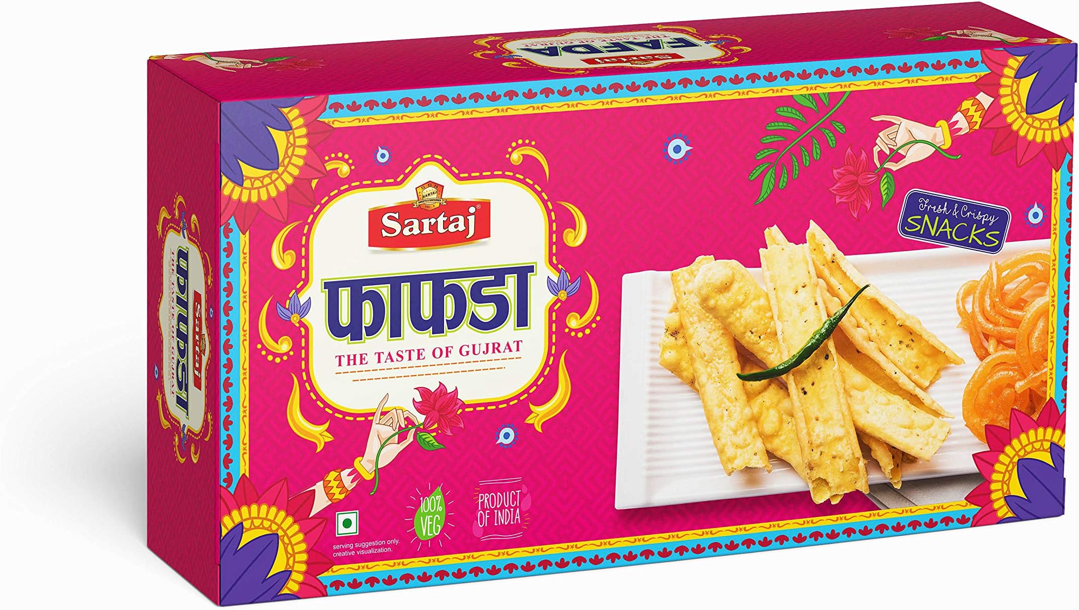 Gujarati Fafda | 200g Pack (with Pickle)