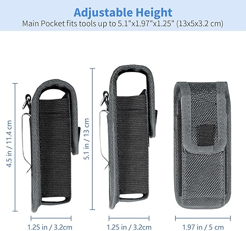 Miniatura 10 de Kenobee Funda multiherramienta EDC compatible con Leatherman Wave Plus Wingman Surge Rebar, bolsa multiusos con clip para cinturón, bolsa de