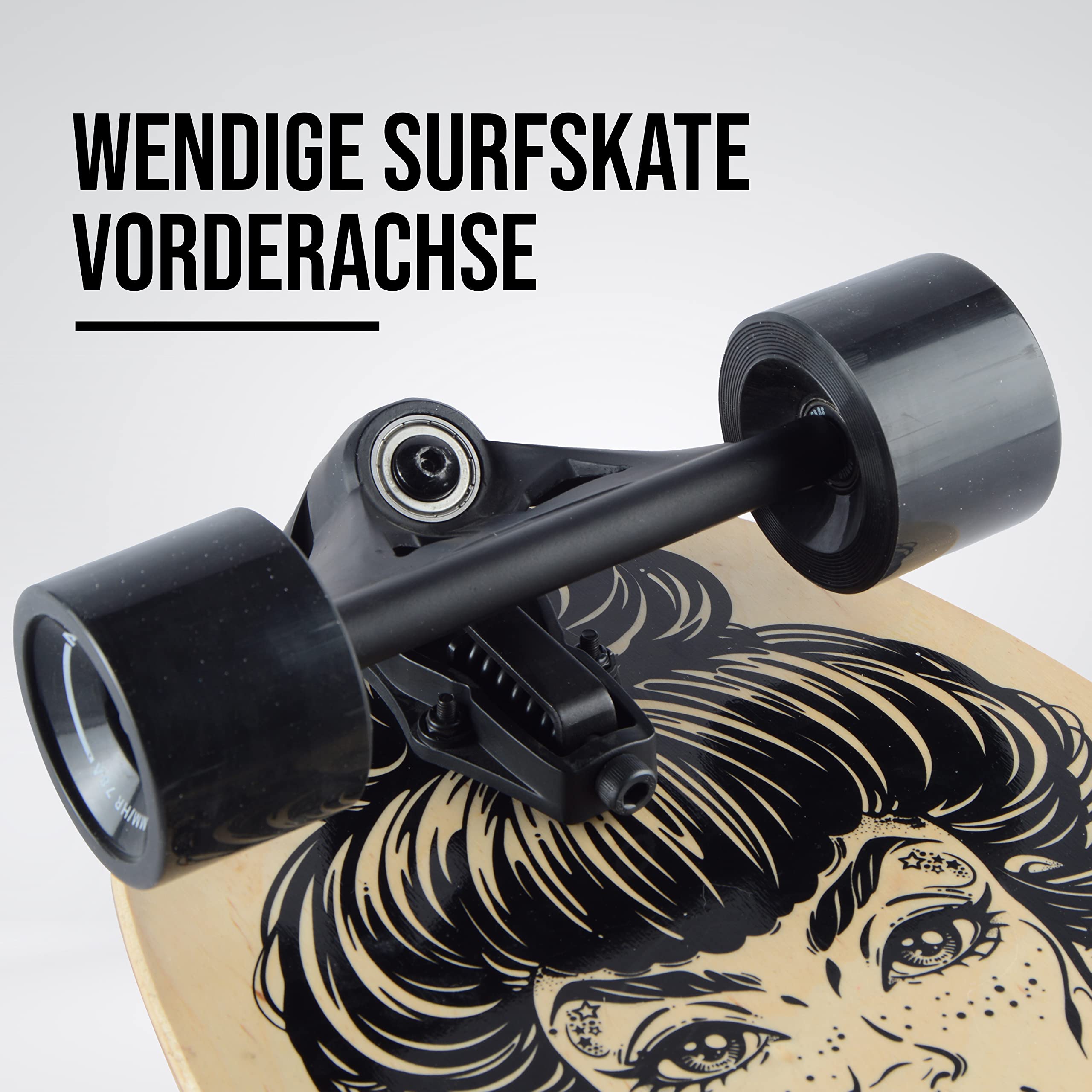 Apollo Barrel Board | Praktischer Cruiser für Pendler | Flink und kompakt | Mini Longboard für unterwegs | Perfekt für Anfänger | Smartes Brett für die City | Für Kinder und Erwachsene