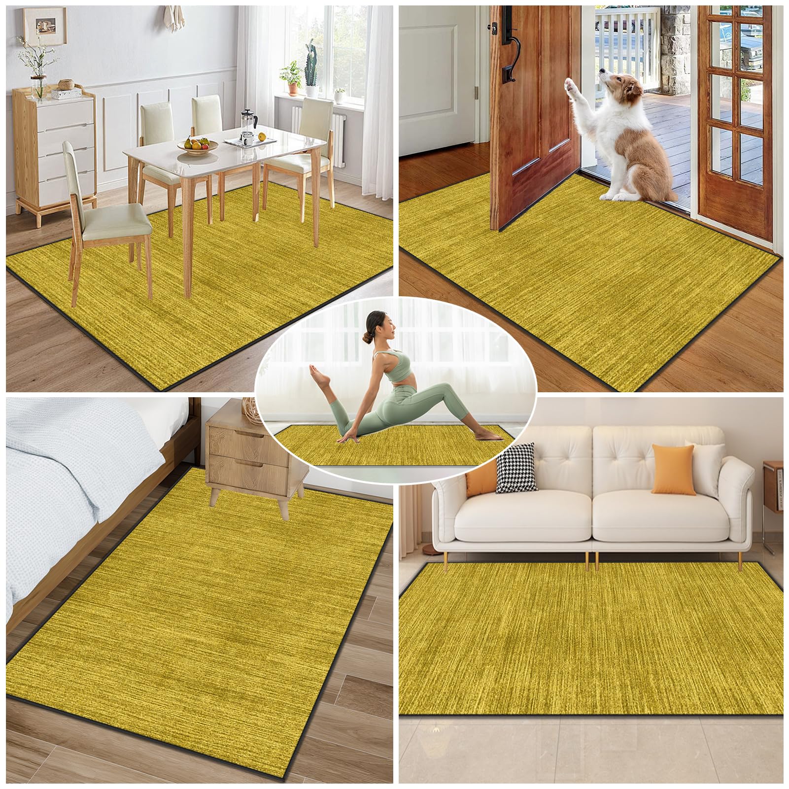 Tappeto Salvapavimento Antiscivolo Sedia Ufficio 110 x 150 cm | Tappetino Sedia Gaming Protettivo per Pavimenti Duri Tappeto per Sedia con Ruote