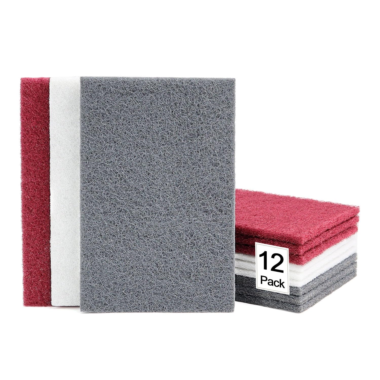 QZATTCAE Sanding Pads - 8 Pack, Scratch-Free Cleaning -12