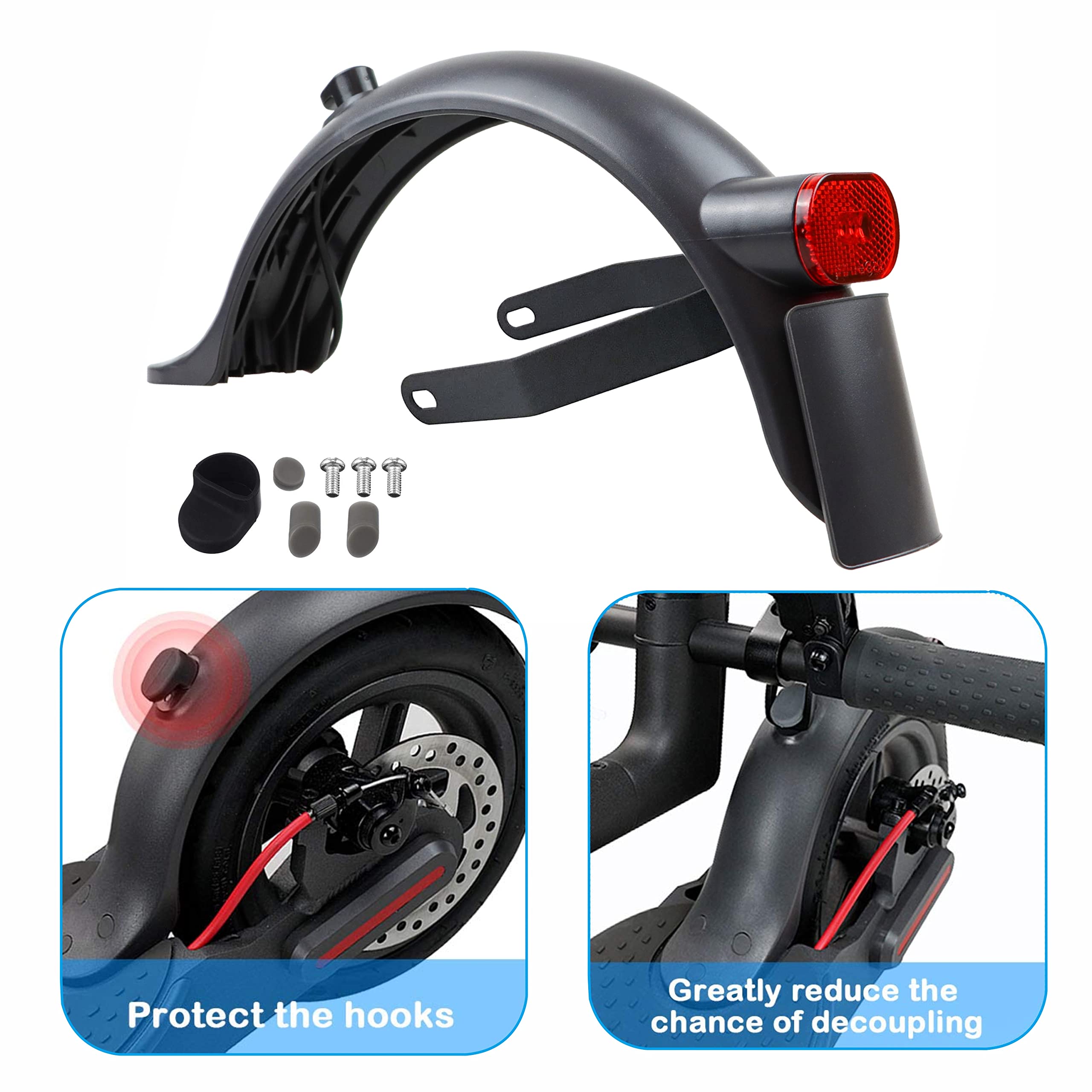 Guardabarros Xiaomi Pro 2 Soporte De Guardabarros Para Xiaomi PRO2 - Aleación De Aluminio (Incluye Tornillos) Guardabarros Patinete Xiaomi