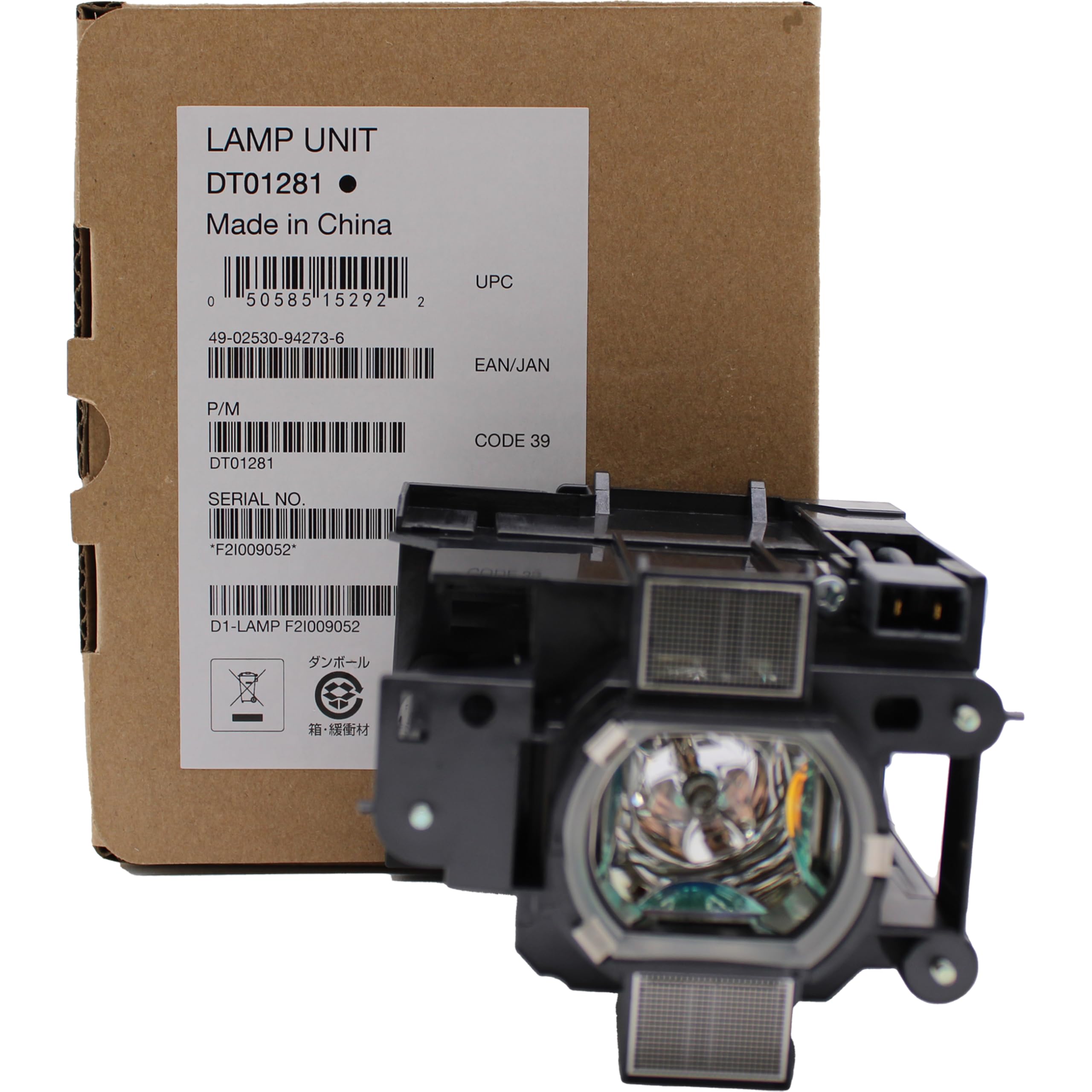 Jaspertronics Original Lamp & Housing for The Infocus IN5134 Projector with Original Specification and Full lifespan Bulb Inside - 1 Year Warranty