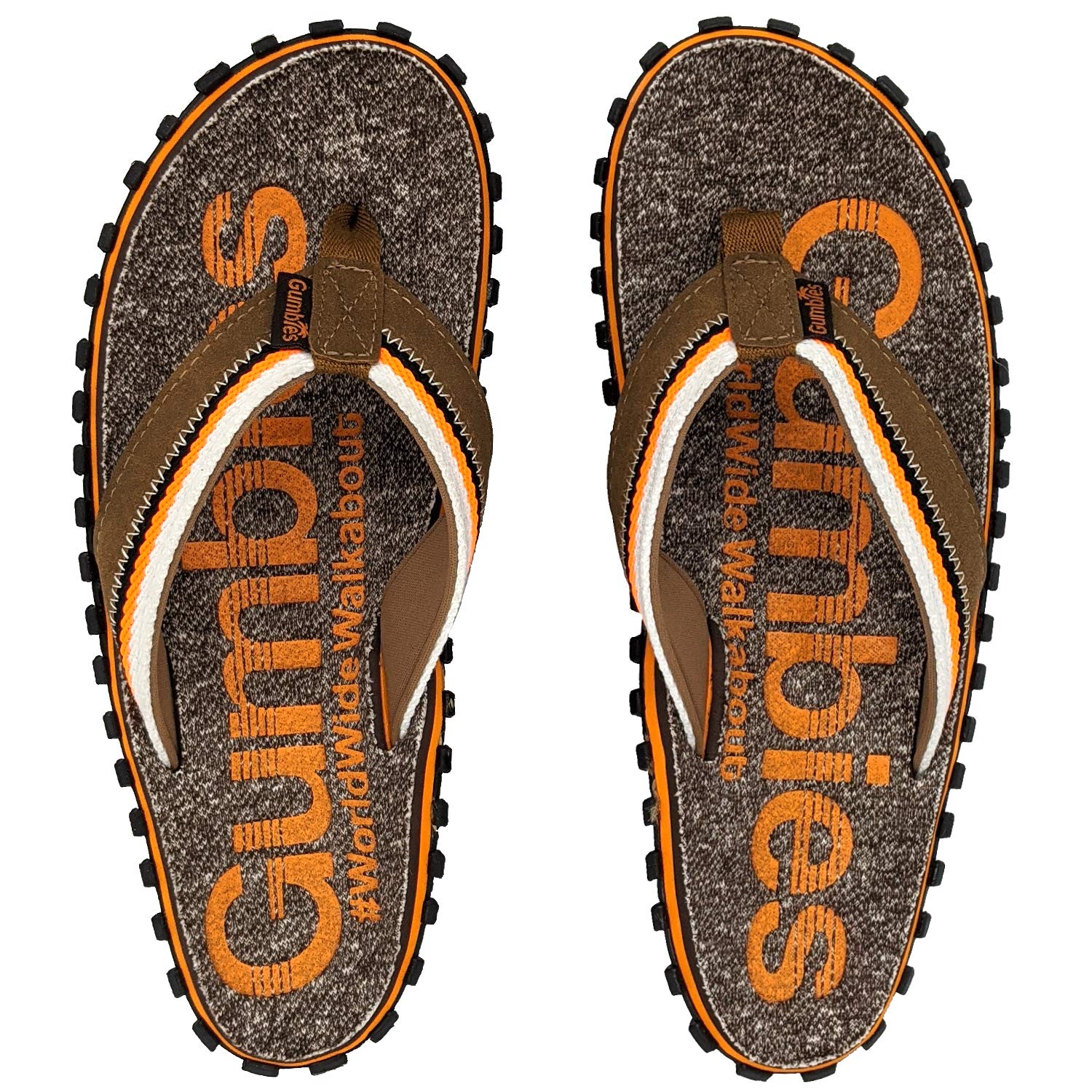 Gumbies Cairns - Flip Flops aus recycelten Materialien - robuste Sohle aus wiederverwerteten Autoreifen, ergonomisches Fußbett, weicher Zehensteg, bequeme Riemen