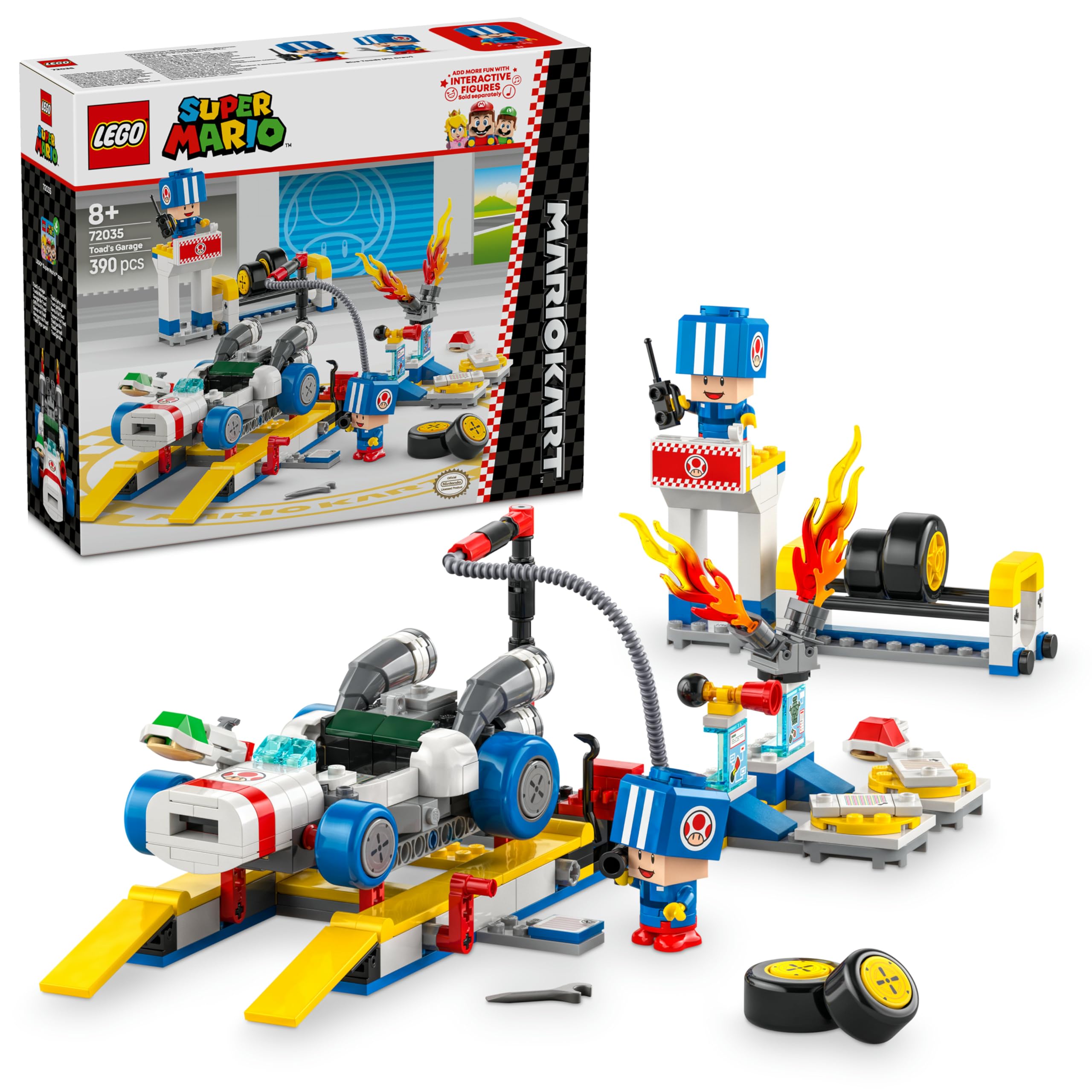 LEGO Super Mario: Mario Kart – Toad'un Garajı 72035, 8 Yaş ve