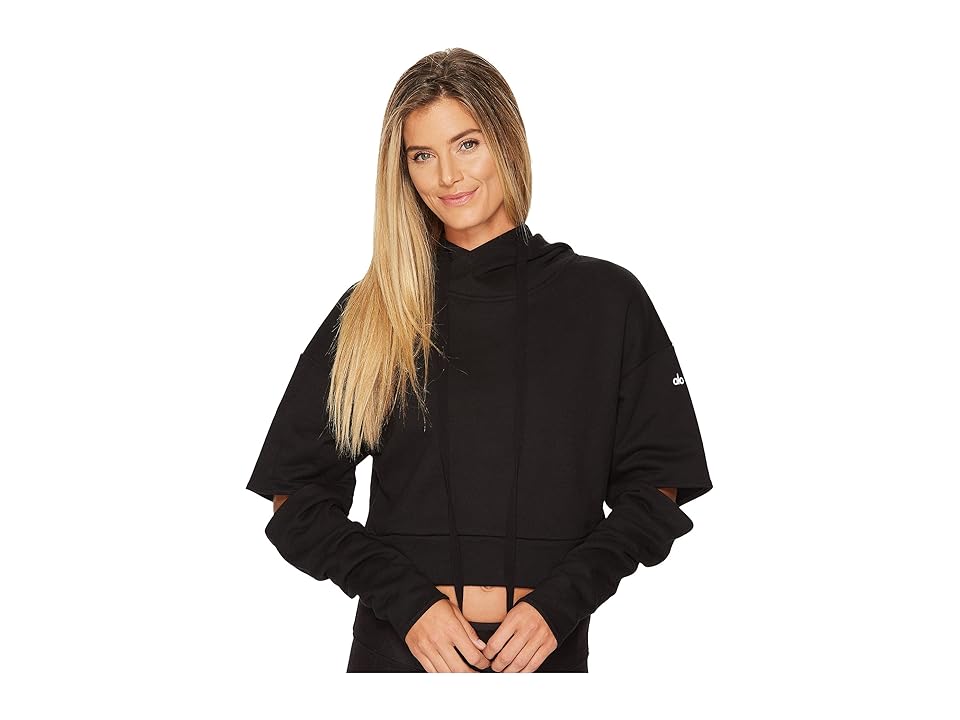 

ALO Peak Long Sleeve Top (Black) Women's Clothing