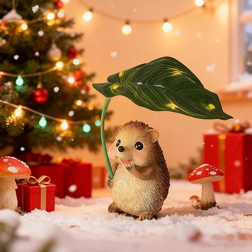 Miniatura 10 de Estatuas solares de jardín de ranas para decoración de jardín, luces con paraguas para exteriores, decoración de patio, decoración de patio al aire