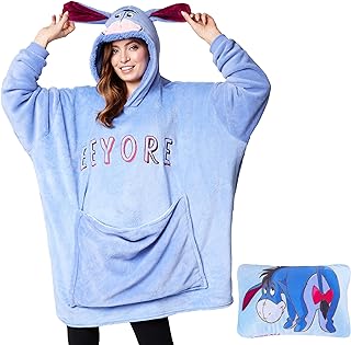 Stitch Batamanta con Capucha Adultos - 2 en 1 Sudadera de Forro Polar Grande Baby Yoda - Regalos Stitch Navidad