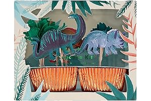 Meri Meri Dinosaur Kingdom Cupcake Kit (Pack of 24)