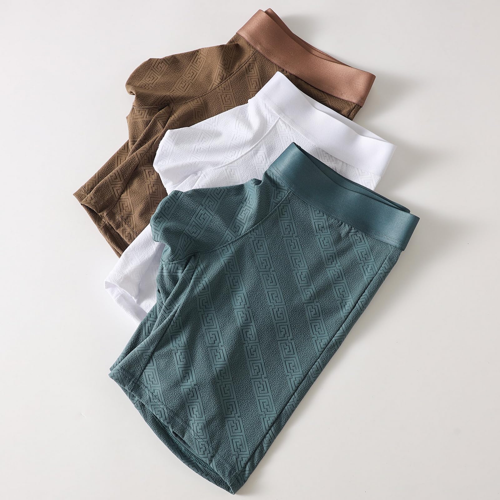 Faringoto Calzoncillos tipo bóxer para hombre, ropa interior de pierna extendida