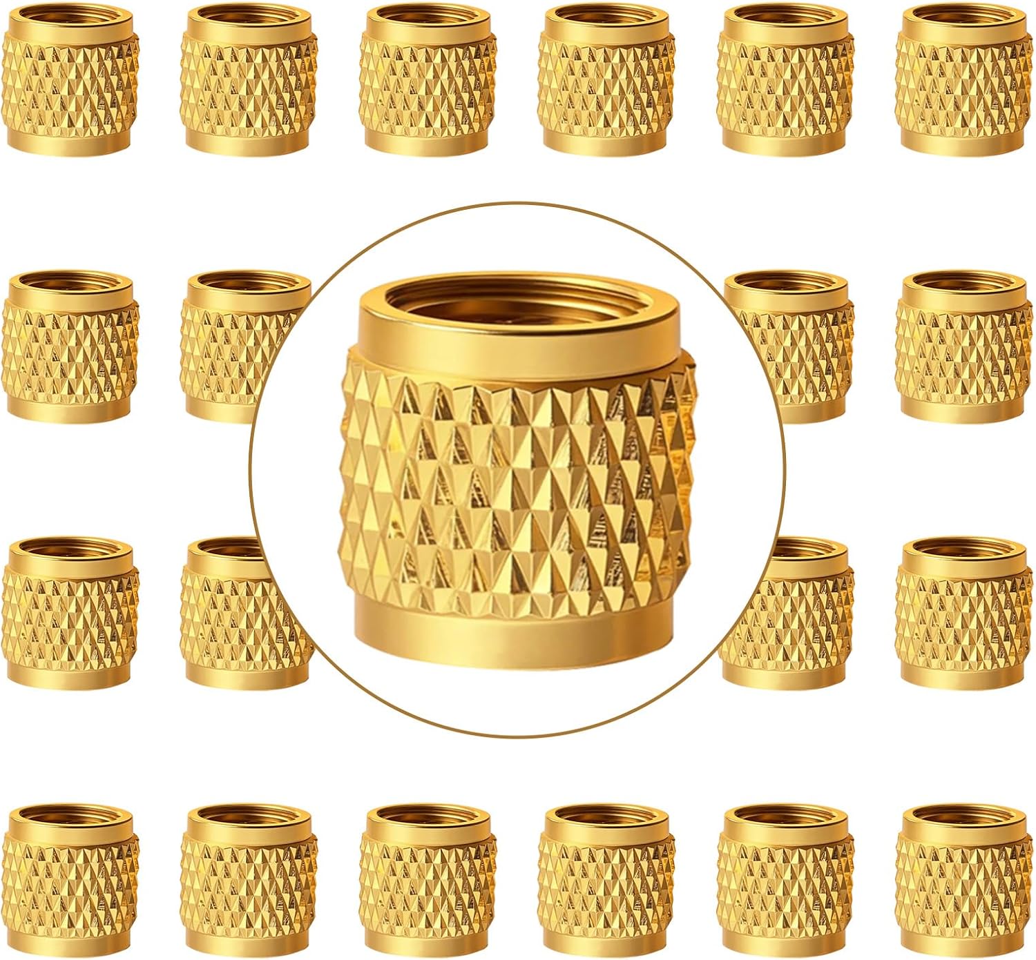 96 Pcs 1/4" Flare Caps, Solid Brass Valve Caps for Plumbing and HVAC Quick Seal Adapters