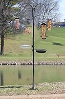 Vista 6 de Ashman Deluxe Premium - Estación de alimentación para pájaros, 22 pulgadas de ancho x 91 pulgadas de alto (82 pulgadas sobre el suelo), color negro