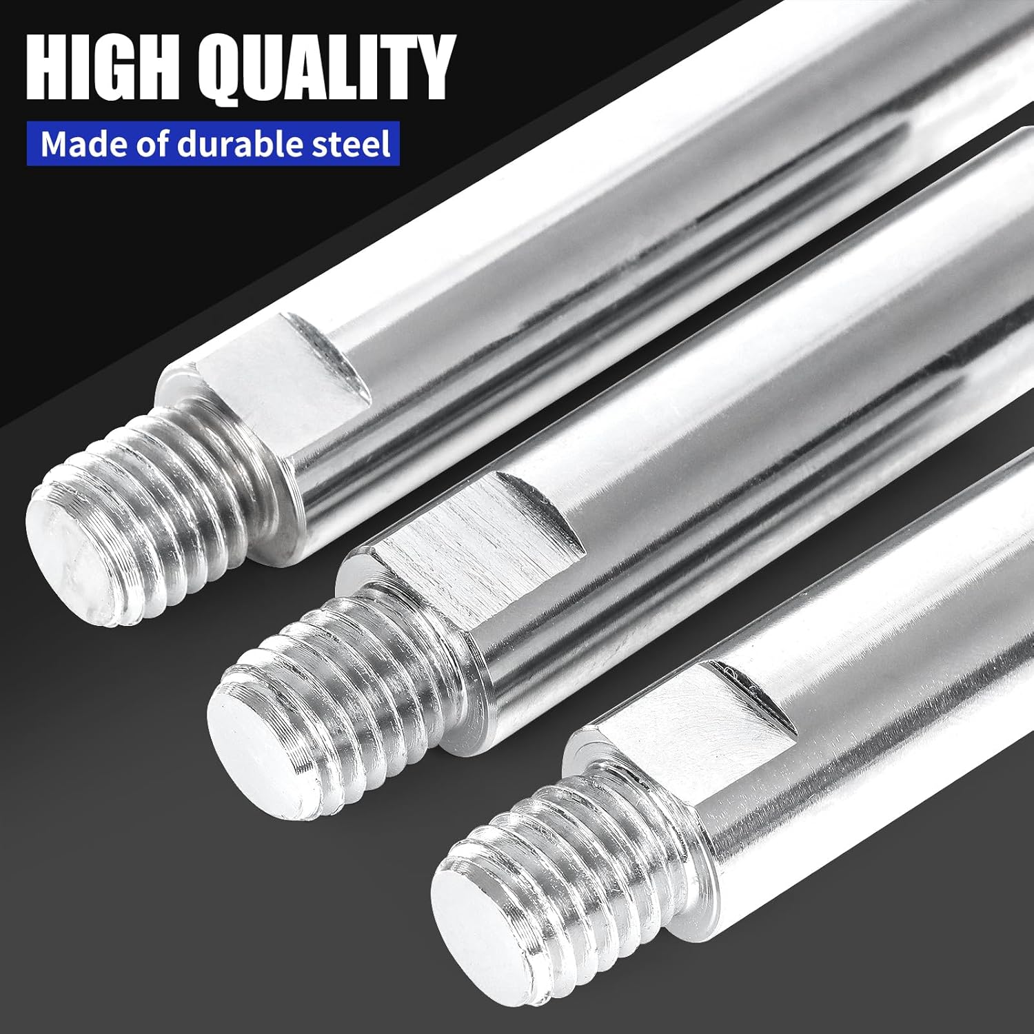 12PCS Angle Grinder Attachments Kit with Flange Nuts, Angle Grinder Extension Connecting Shaft Rod with 5/8-11 Thread, Universal Adjustable Spanner Wrench Set for DeWalt Milwaukee Makita Grinder Tools