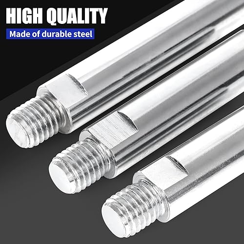 Miniatura 6 de 12 piezas de kit de accesorios para amoladora angular con tuercas de brida, varilla de conexión de eje extendido para amoladora angular con rosca de