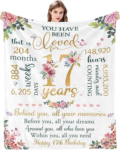 Regalos de cumpleaños de 17 para niñas, regalos de 17 para ella, regalos de cumpleaños de 17 años, ideas para niñas, decoraciones de cumpleaños de