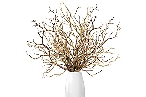 12 Pieces Dried Manzanita Tree Branches, Artificial Fake Branches, Decorative Plant Branch