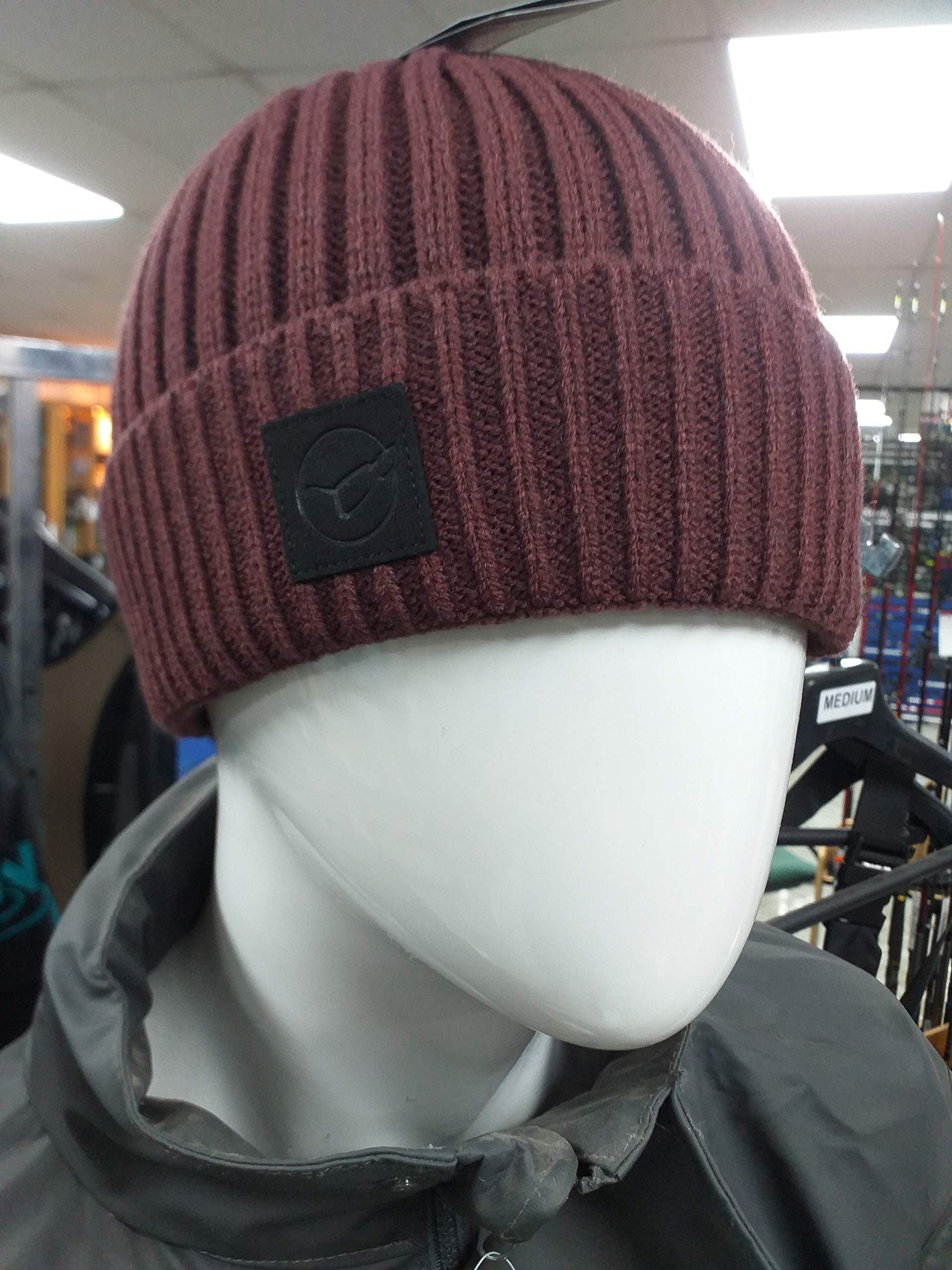Korda Fishermen Beanie, Burgundy, Chunky Knit Style, Glasses Logo, Choice of Colours