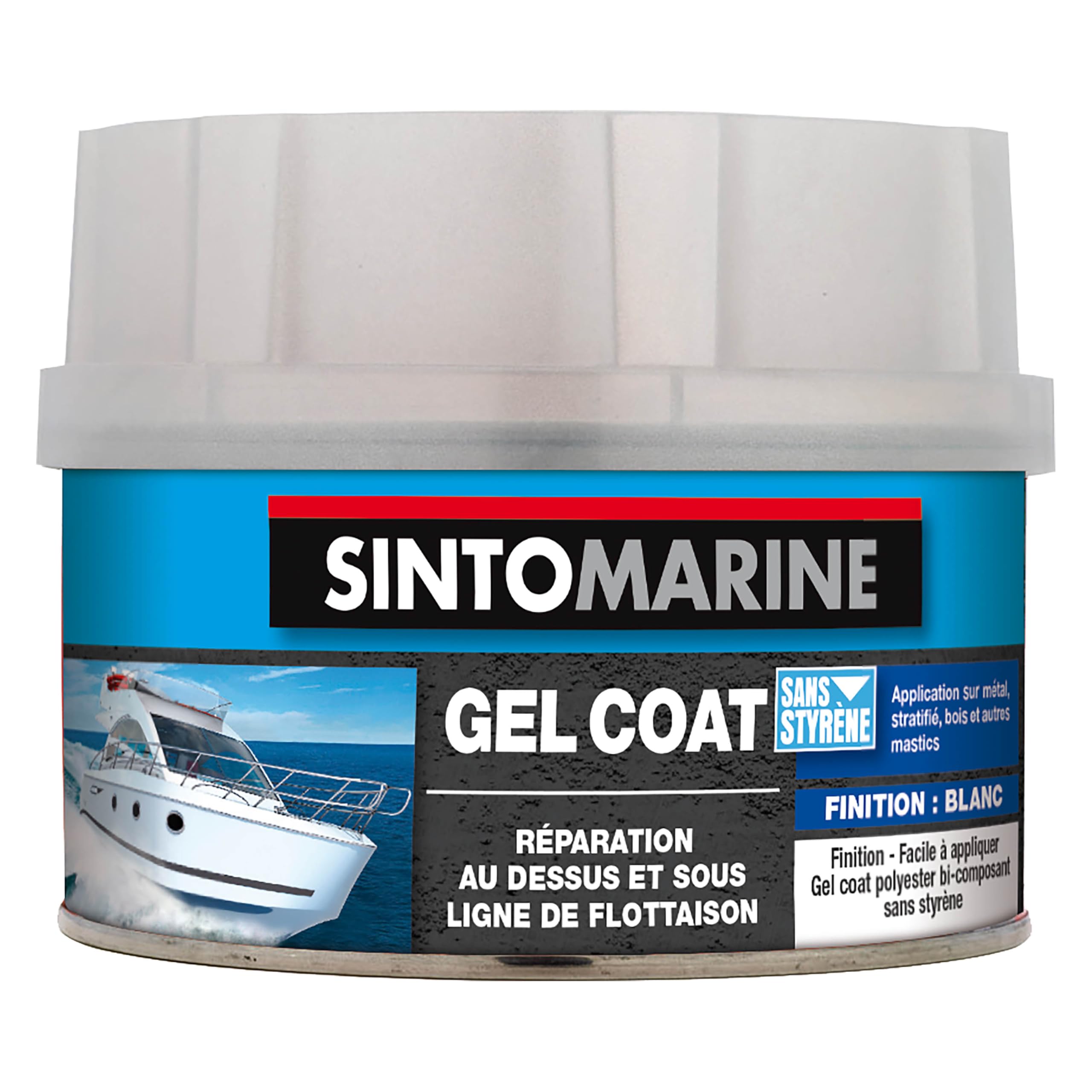 Gel Coat blanc SINTOMARINE étanche et résistant à l'eau de mer - 8