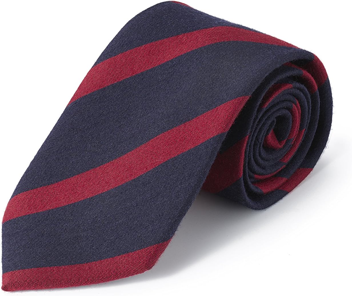 Bolvaint - Tabit Oxford Stripe Wool and Silk Tie
