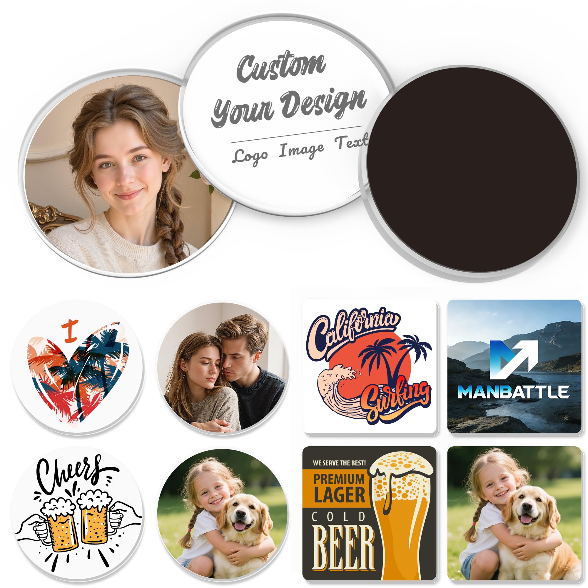 Aimants en acrylique personnalisés premium pour décoration moderne