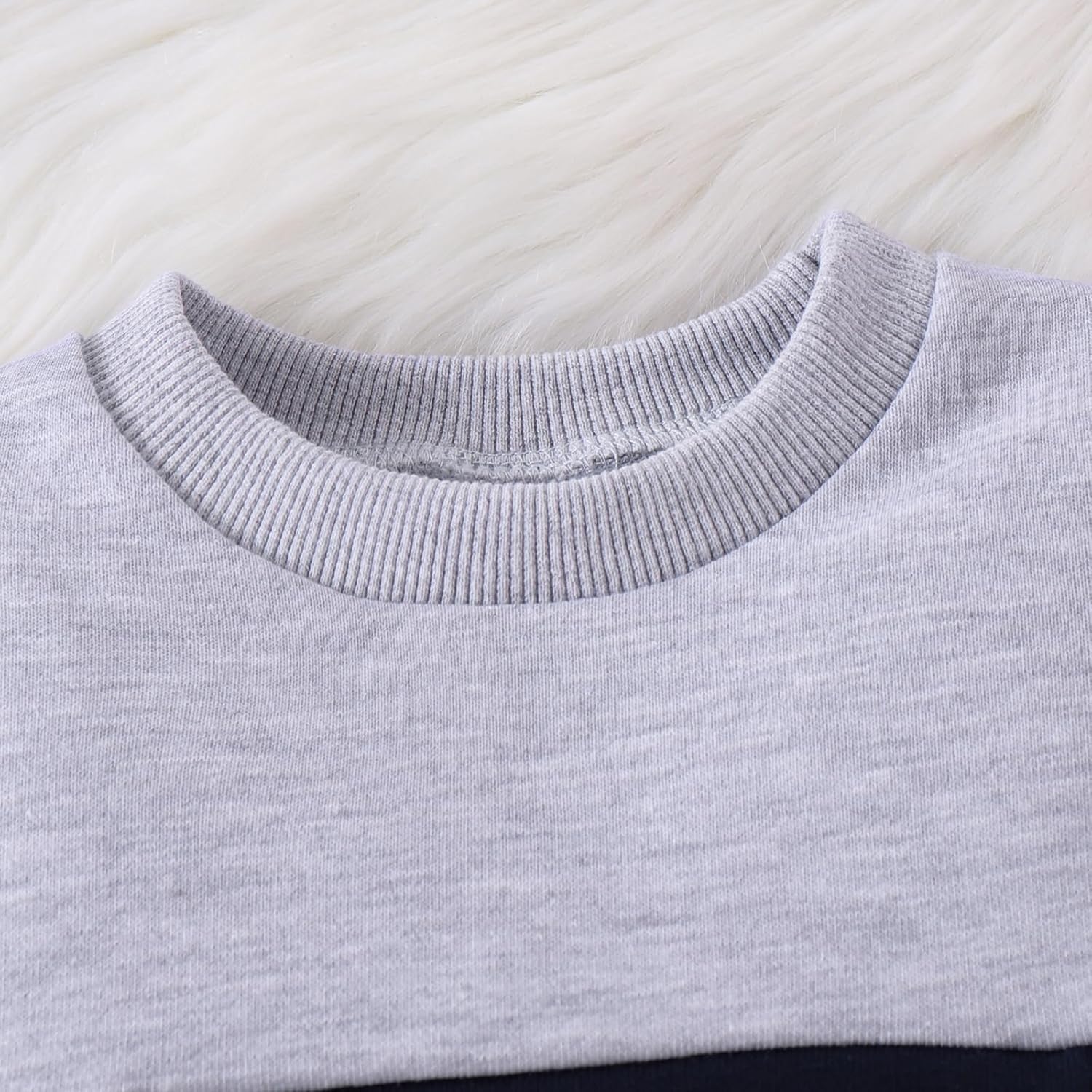 Baby Boy Clothes Toddler Fall Winter Outfits Long Sleeve Patchwork Sweatshirt Pullover Tops + Sweatpants 6 Months-3T - Image 4