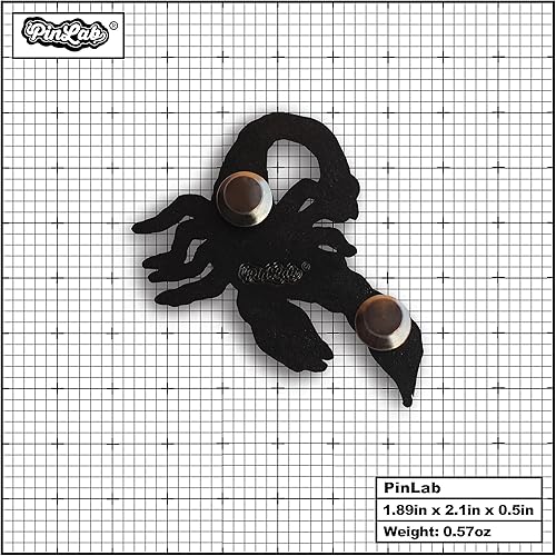 Miniatura 4 de PinLab Pin de solapa esmaltado estilo escorpión único - Da rienda suelta a tu rebelde interior, Zinc, Esmalte