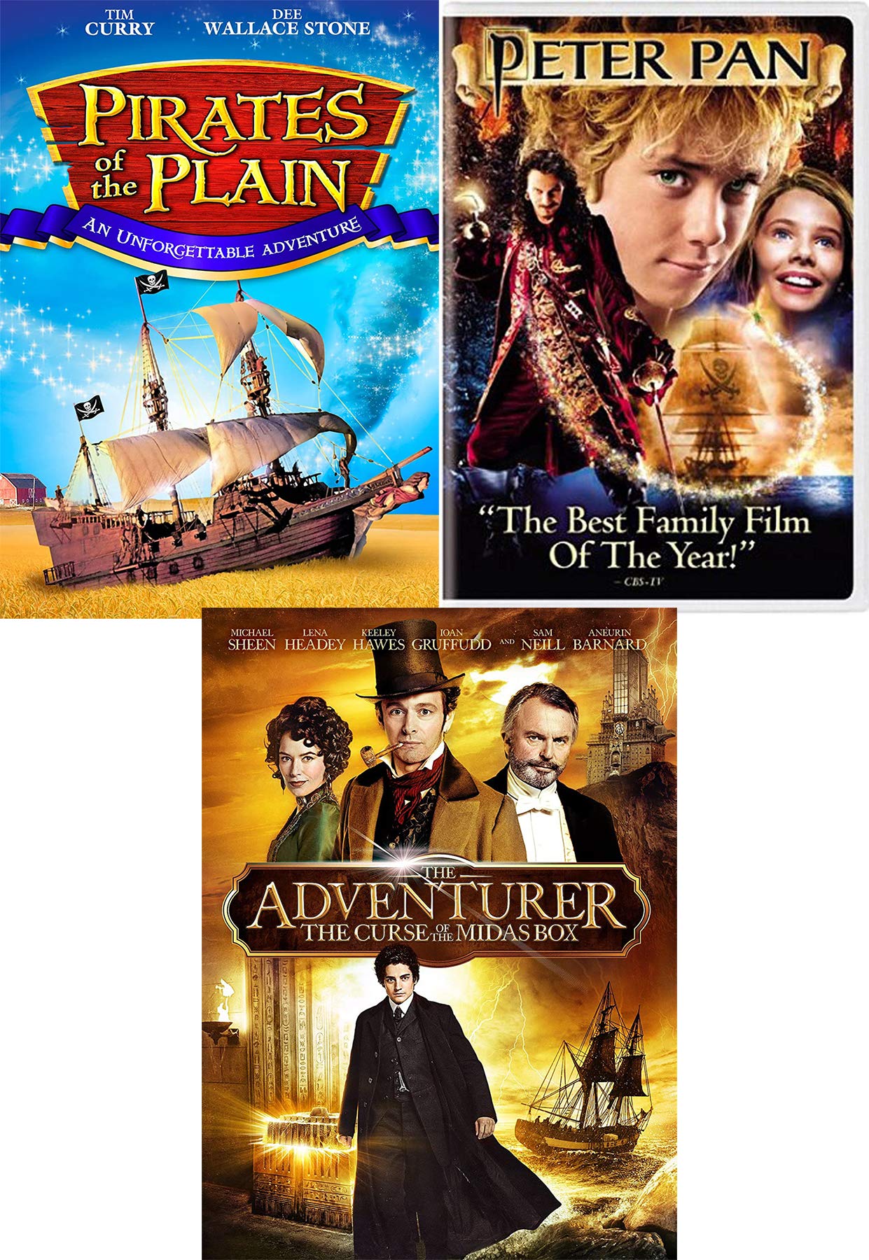 Prepare for Flight of Fantasy Mystery Adventure 3 Films Peter Pan Pirates of the Plain The Adventurer Curse