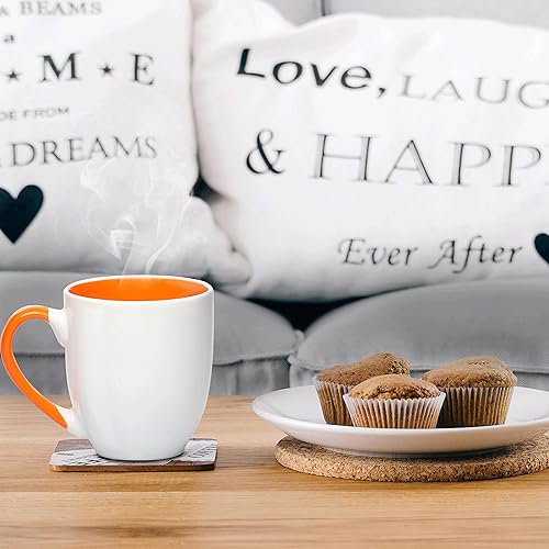 Miniatura 65 de Juego de 50 tazas de café grandes estilo bistro personalizadas de 16 onzas, paquete a granel personalizado, perfectas para café, té, expreso, cacao