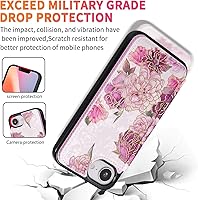 Vista 339 de UEEBAI Funda tipo cartera para iPhone 15 Pro Max con tarjetero, cubierta de cuero PU con soporte, bloqueo RFID, doble cierre magnético, relieve