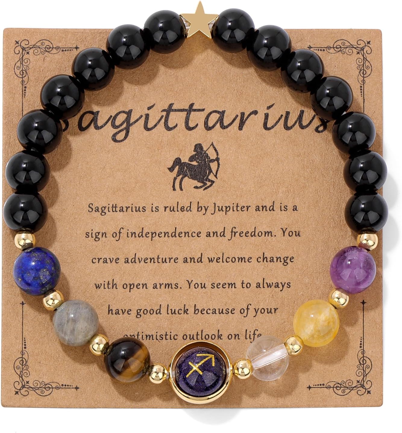 Zodiac Bracelets for Women 12 Constellations Healing Crystal Stone Beads Bracelet Birthday Zodiac Gifts Horoscope Spiritual Bracelet