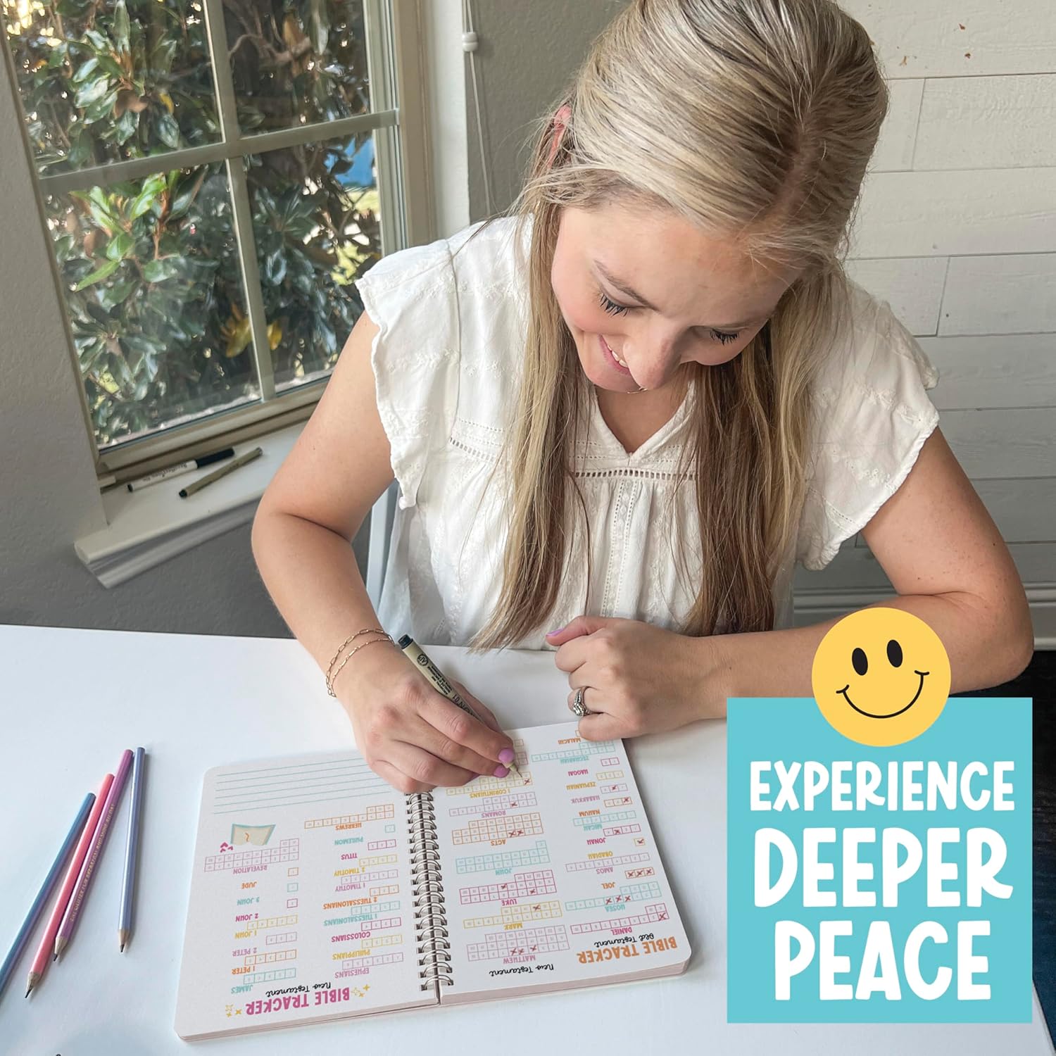 Bible Journal for Women - Guided Bible Study Journal For Women, Church Notes Journals, Sermon Notes Notebook, Christian Gifts For Girls, Journaling Kit and Study Supplies - Image 9