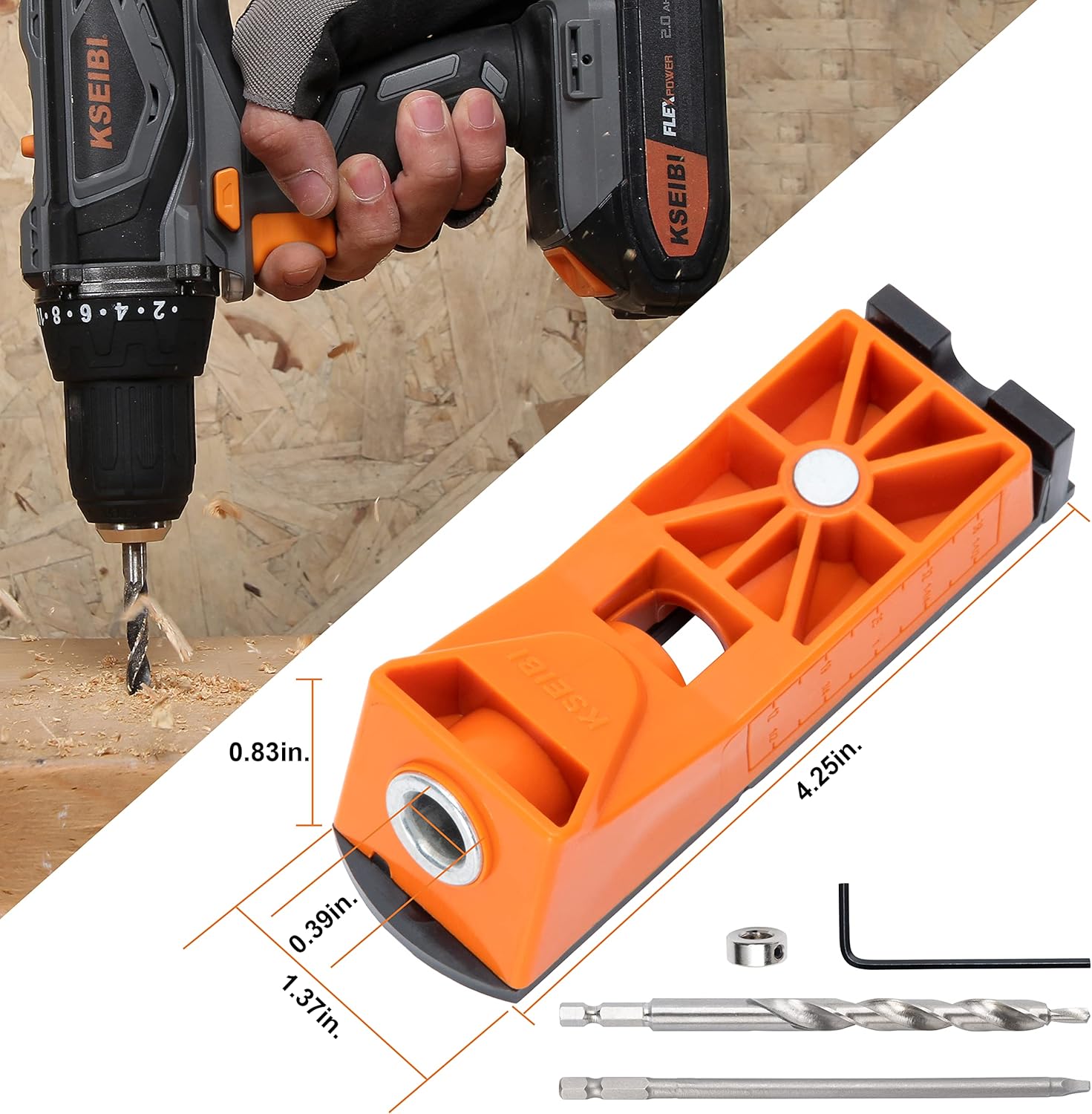 KSEIBI Pocket Hole Jig Accessories