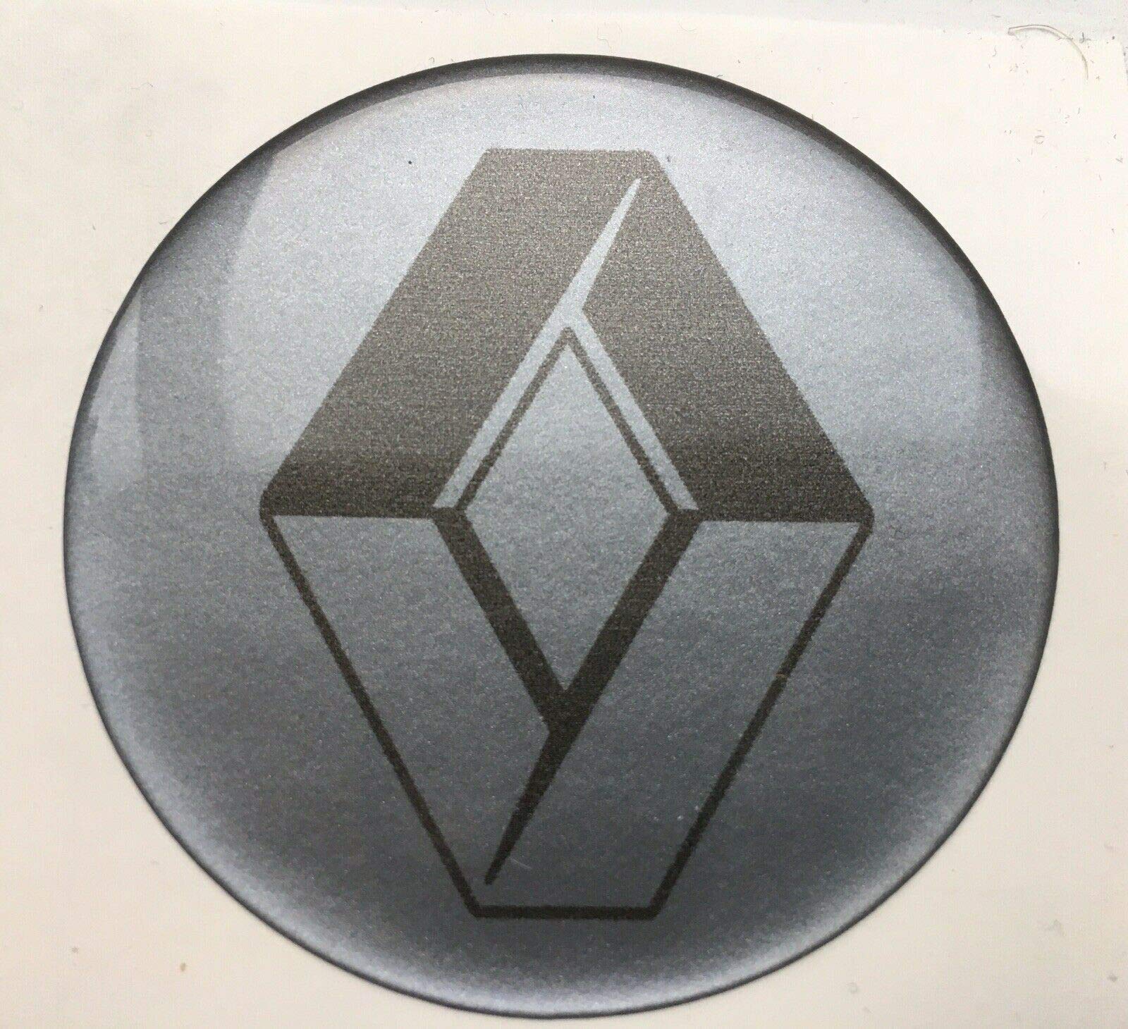 4 adesivi in gel per coprimozzo da 60 mm di diametro, adesivi