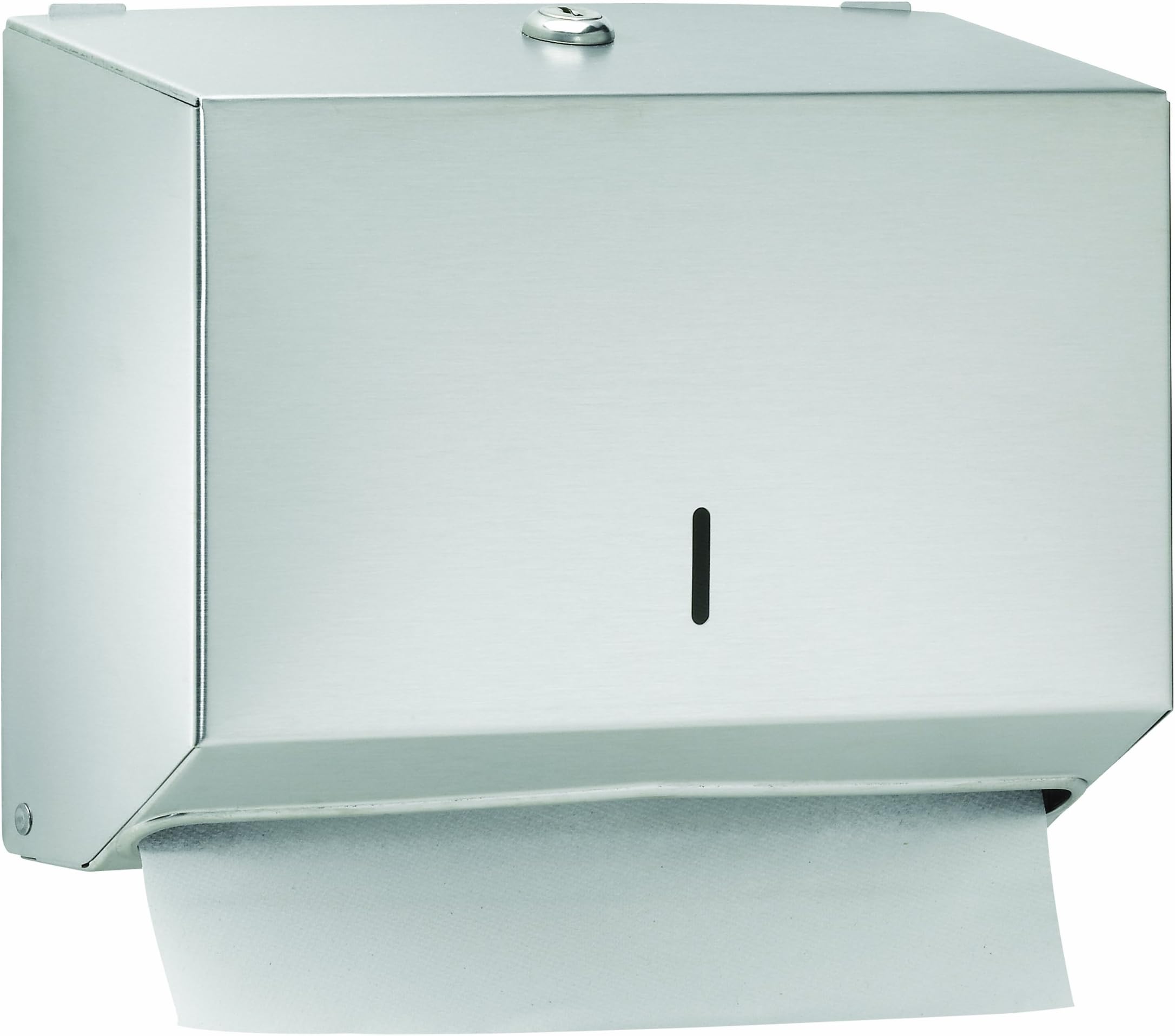 Bradley Emergency Fixtures 252-000000 Stainless Steel Surface Mounted Towel Dispenser, 11" Width x 8" Height x 4" Depth