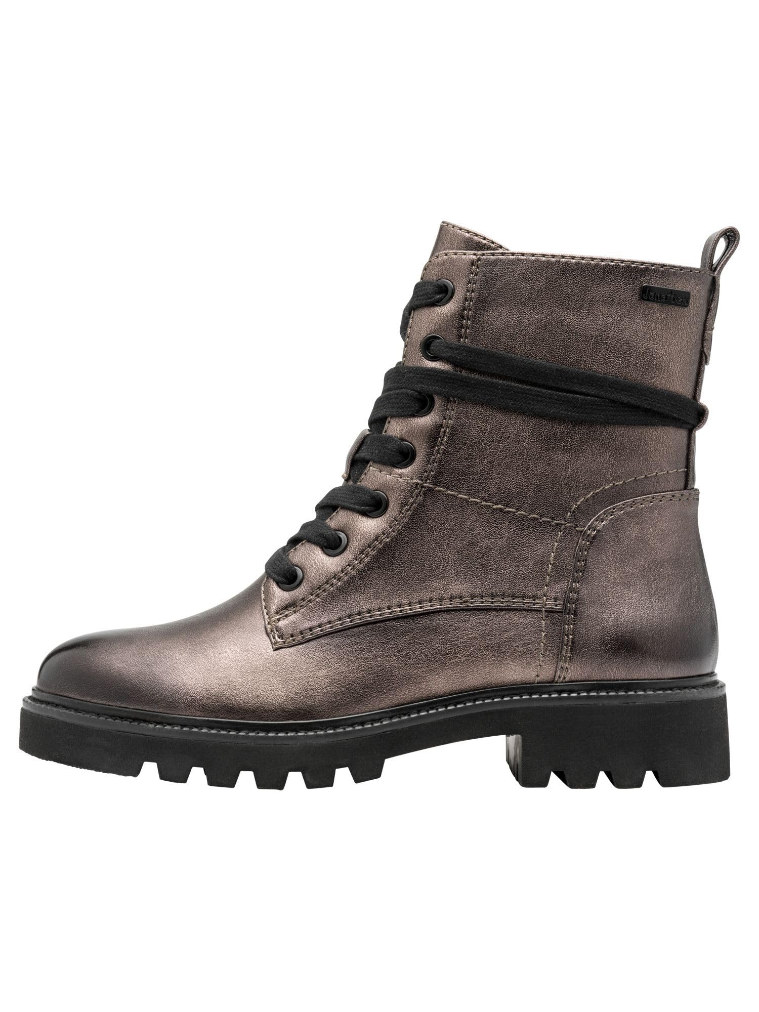 Jana Jana Lace Boot Flat Tex + Vegan Bota a la Altura de la pantorrillaMujer