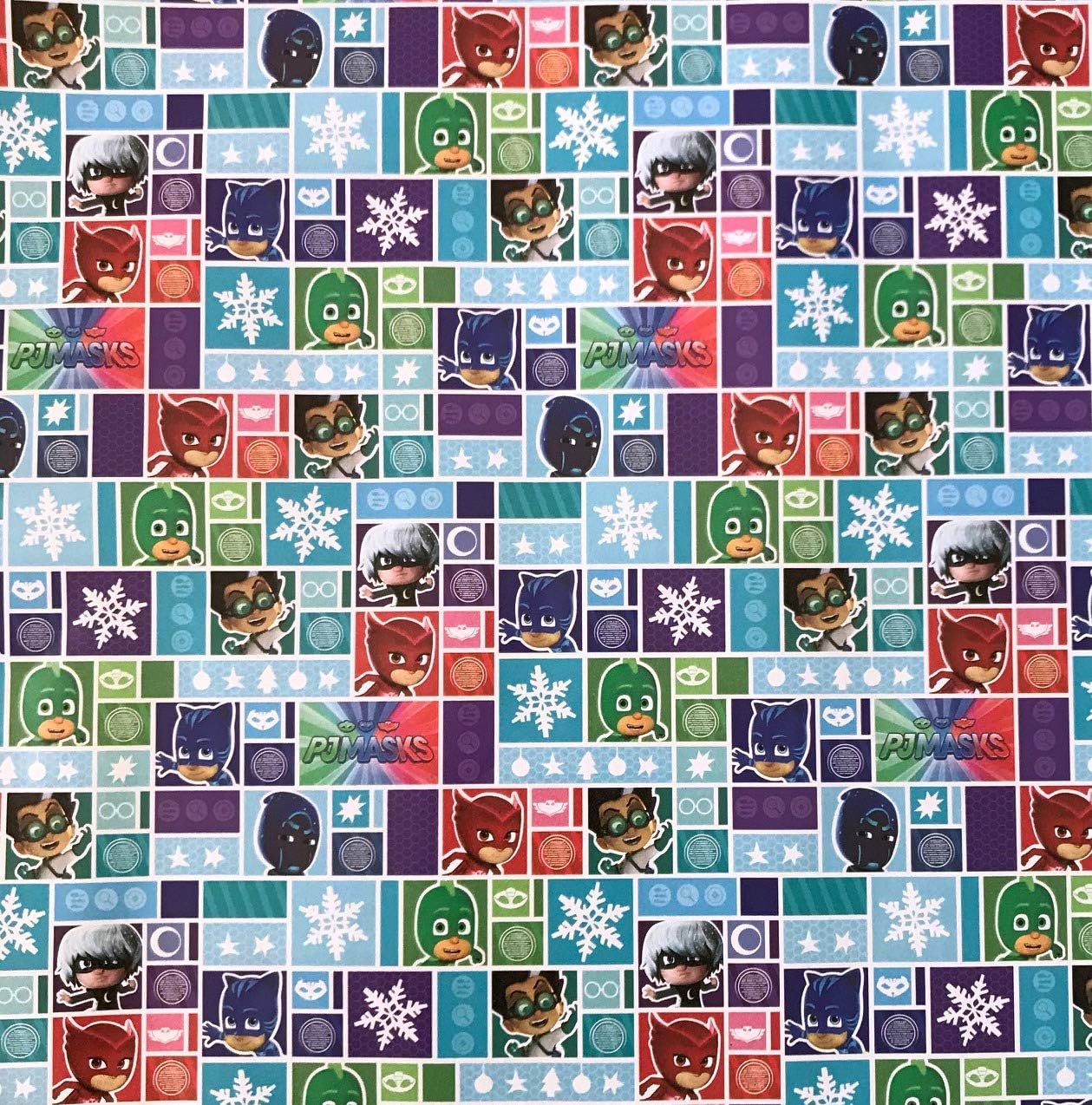 PJ Masks Christmas Holiday Gift Wrap, One Roll of Wrapping