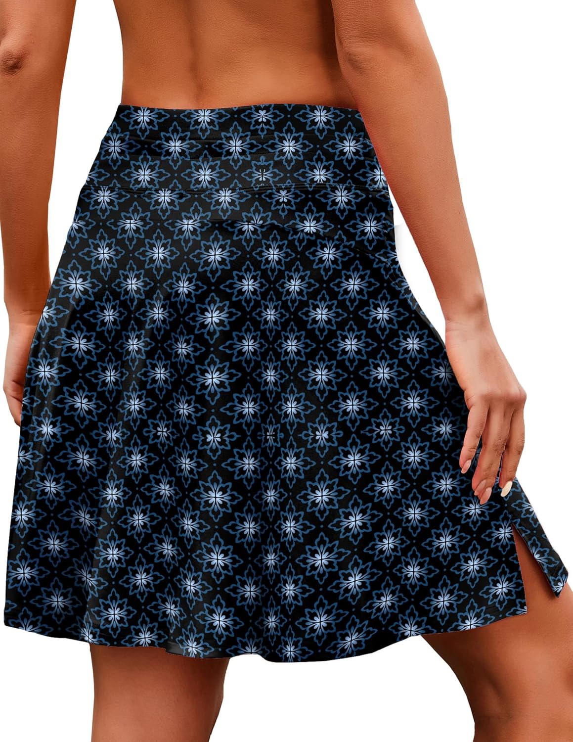 COOrun 20" Tennis Skirt Women Knee Length Golf Long Skort with Pockets High Waisted Athletic Sports Inner Shorts Skirts S-3XL