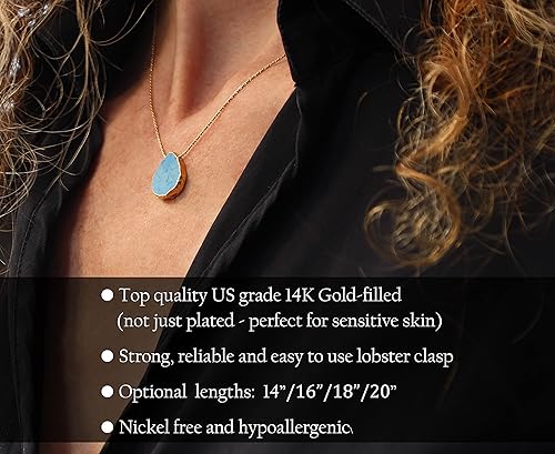 Miniatura 4 de Be Wished Personalized Mommy to Be Gifts for 1st Time Mom, Gemstone Necklace, Jewelry with Meaningful Message, 14K Gold-Filled