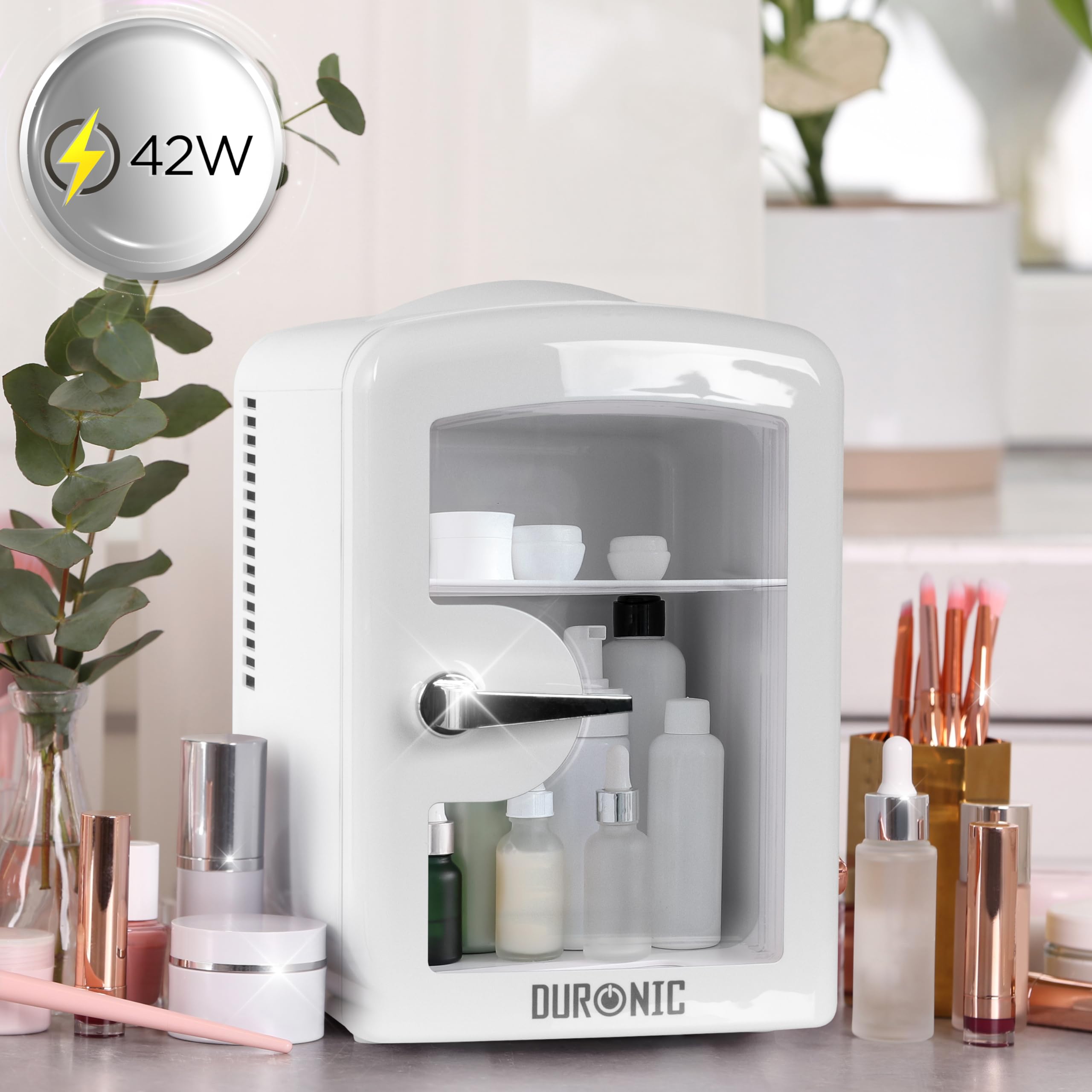 Duronic MFW4 WE Mini réfrigérateur 42W 4 litres Congélateur pour boisson snacks