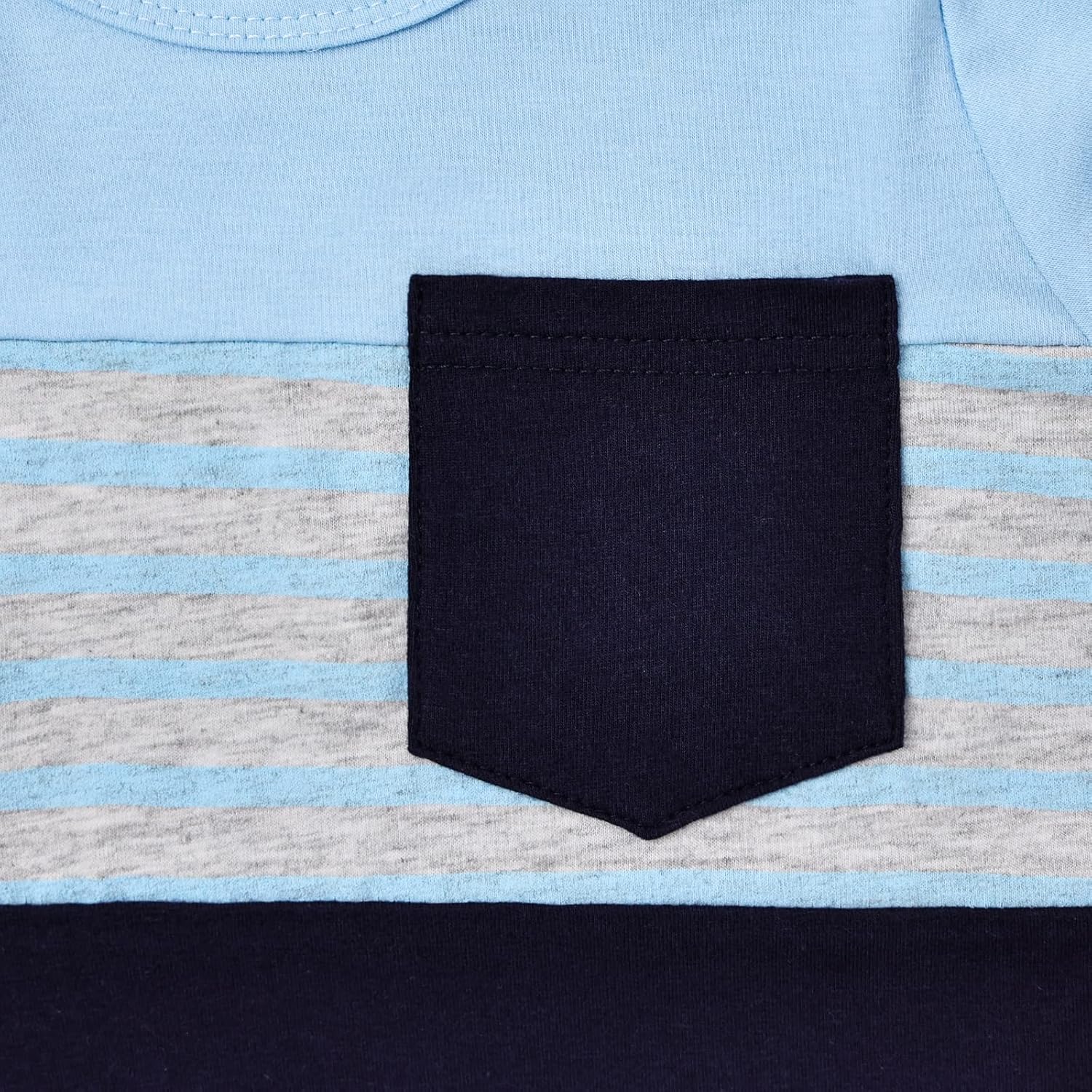 Toddler Boy Clothes Baby Boys Summer Outfits Patchwork Short Sleeve T-Shirt Shorts Set Summer Clothes Set 12M-5T - Image 6