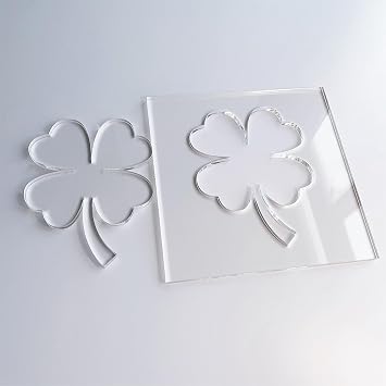 Clover Template, Clear Acrylic Template, Woodworking Router Template