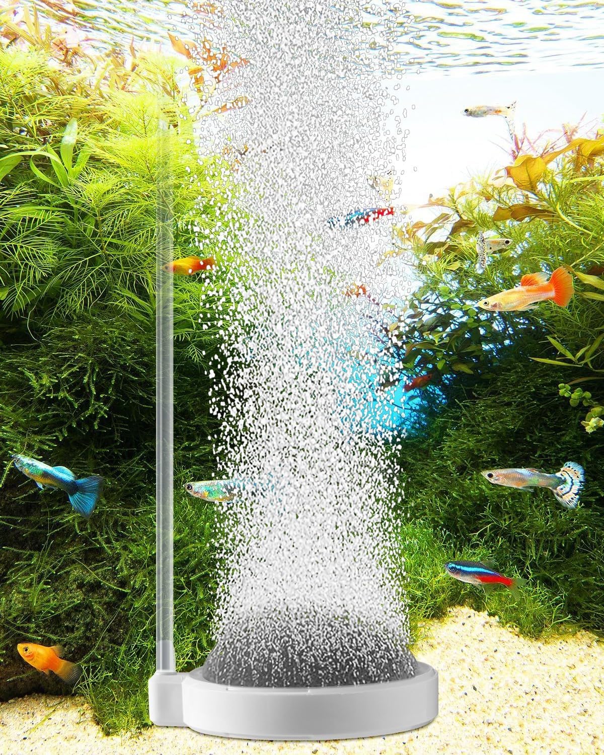 Air Stone for Aquarium Fish Tank Bubbler, 2 Inch Small Nano Air Bubble Stone Aerator Fish Tank Accessories