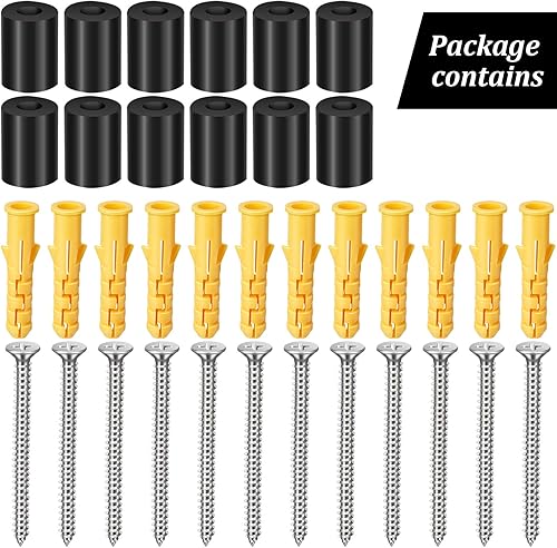 Miniatura 6 de 12 juegos de soportes de pared para snowboard con tornillos, sistema de almacenamiento de montaje de snowboard portátil flotante para colgar