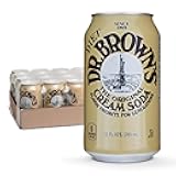 Dr. Brown's Diet Cream Soda - A New York Original - 24 Cans - Kosher, Vanilla Cream Craft Soda Pop - Gourmet Diet Cream Soda - 24 x 12 oz Cans