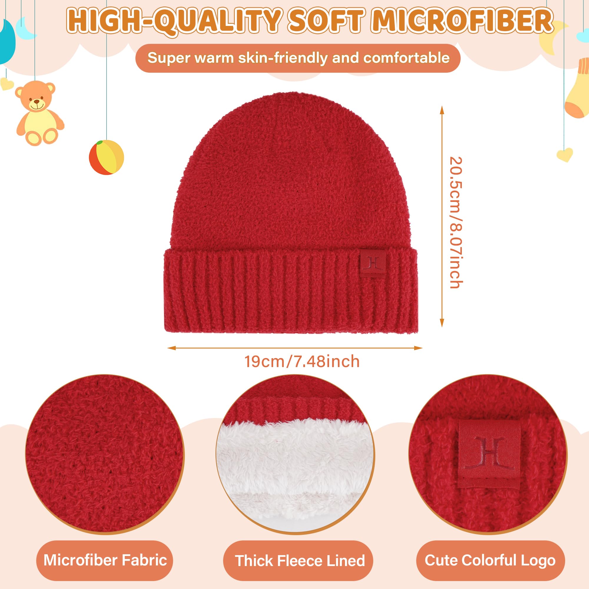 Enfant Garçon Fille Hiver Chapeau Bonnet Echarpe Gants Ensemble 4 5 6 7 8 Ans Polaire Bonnets Pom Casquette Cache Cou Gant Cadeaux pour Filles Garçons