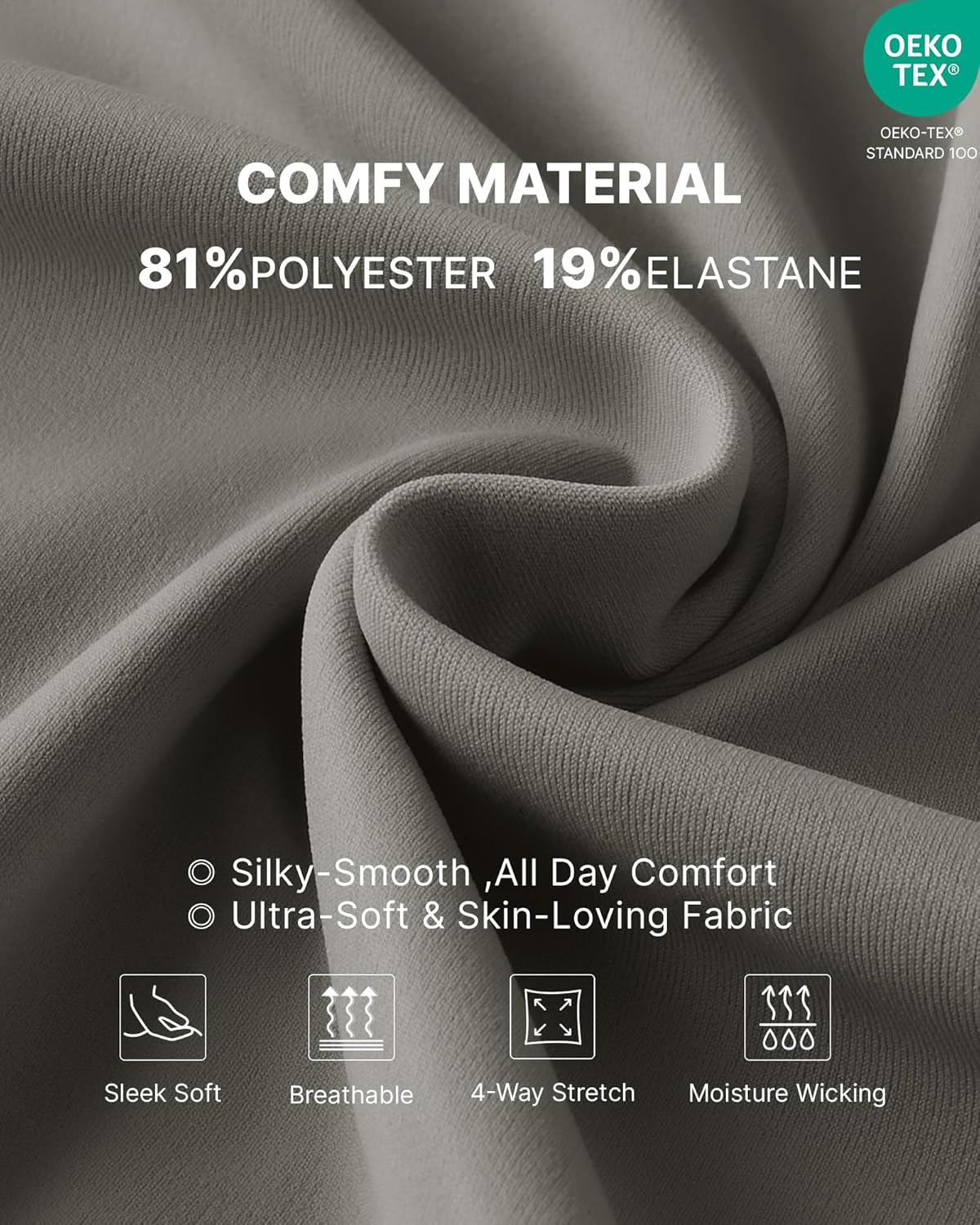 G4Free Maternity Pants Over The Belly Yoga Dress Work Pregnancy Pants Stretchy Lounge Wide Leg Trousers with Pockets - Image 4