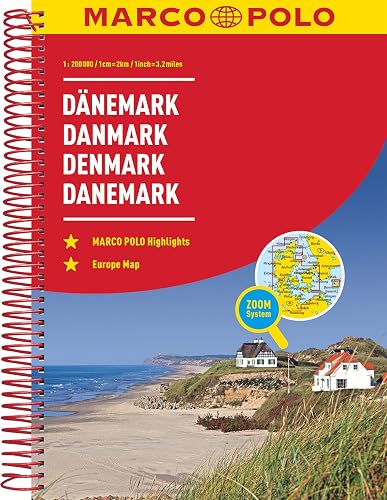MARCO POLO Reiseatlas Dänemark 1:200.000: mit Europa 1:4,5 Mio.