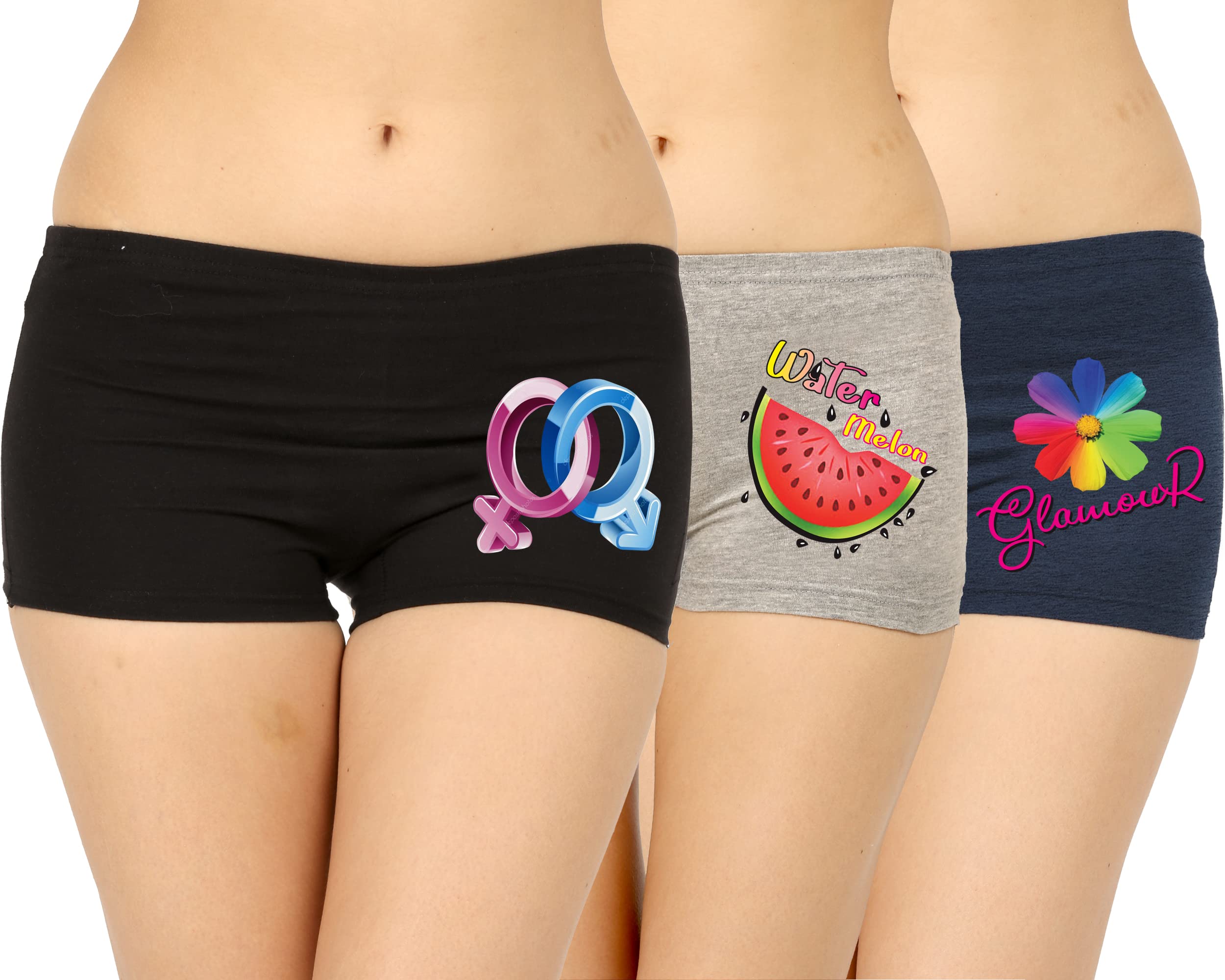vaishma Womens Cotton Regular Boyshorts (Pack of 3)-picture-39