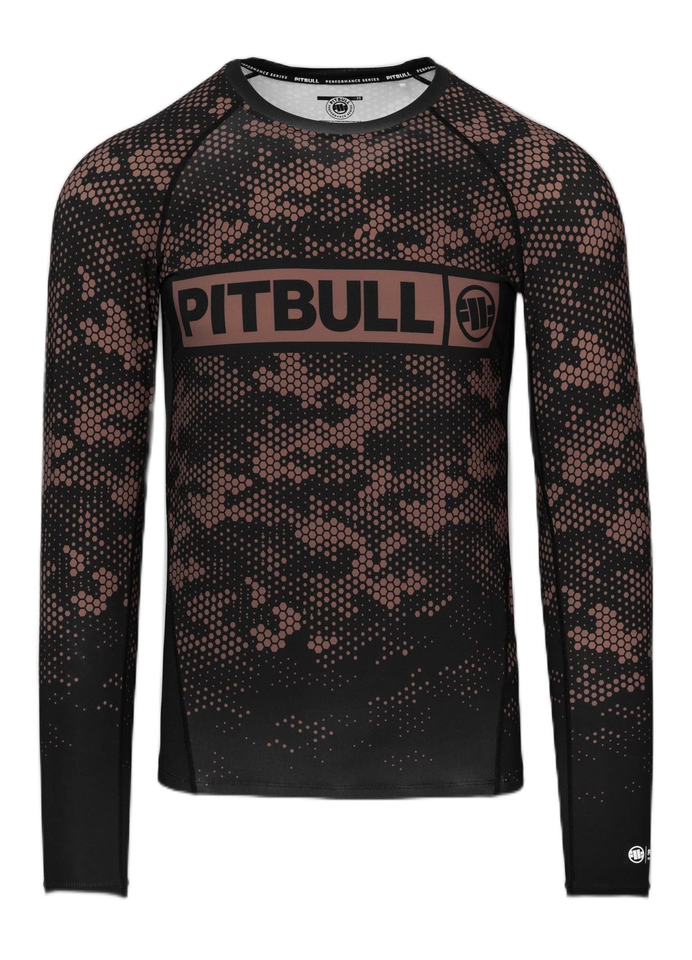 PITBULL - Herren Rashguard Langarm Shirt HEX CAMO Hilltop, Longsleeve